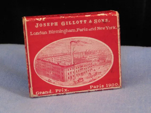 Joseph Gillott Antique Assorted Dip Pen Nibs Nib Box Factory Picture Grand Prix