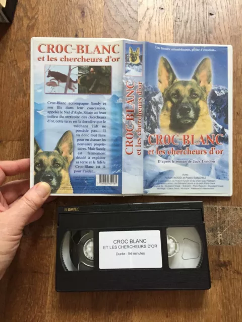 CASSETTE VIDEO VHS CROC BLANC  ET LES CHERCHEURS D OR  robert wood