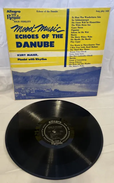 Kurt Maier - Echoes Of The Danube    Allegro-Royale 1625    1956 VG+