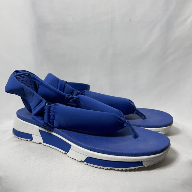 Fitflop Womens Elsa Padded Back Strap Toe Thong Sandals Galaxy Blue US 10