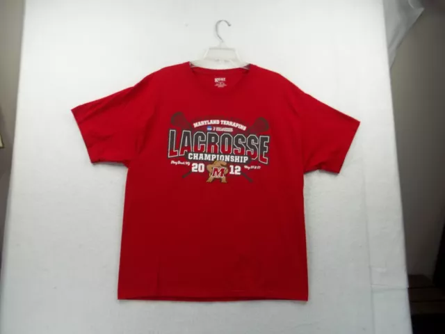 2012 Maryland Terrapins Womens Lacross Championship Mens Graphic T Shirt Size XL