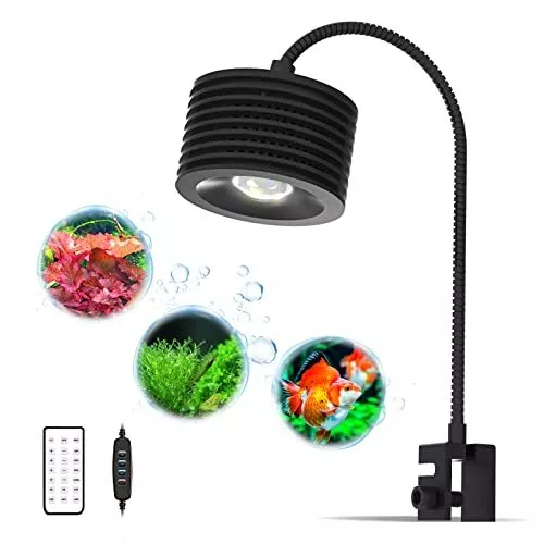 Luz LED para acuario Lominie 4 canales ajustable 6500 k luz de tanque plantada con