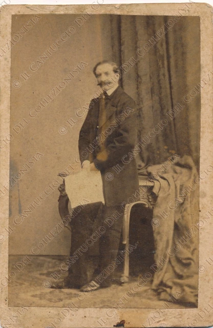 1880c Ritratto Ludvig Arming padre Louise Moser Carte de visite CDV Fotografia