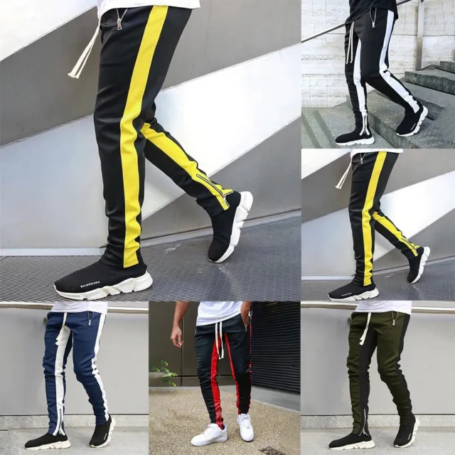 Pantaloni da jogging uomo pantaloni da allenamento pantaloni zipped jogger sportswear fashion style