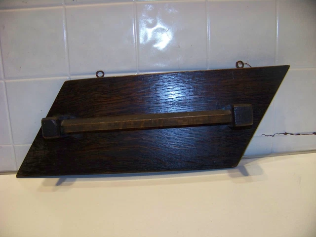 Vintage primitive wooden towel rack wall hanging folk art handmade?
