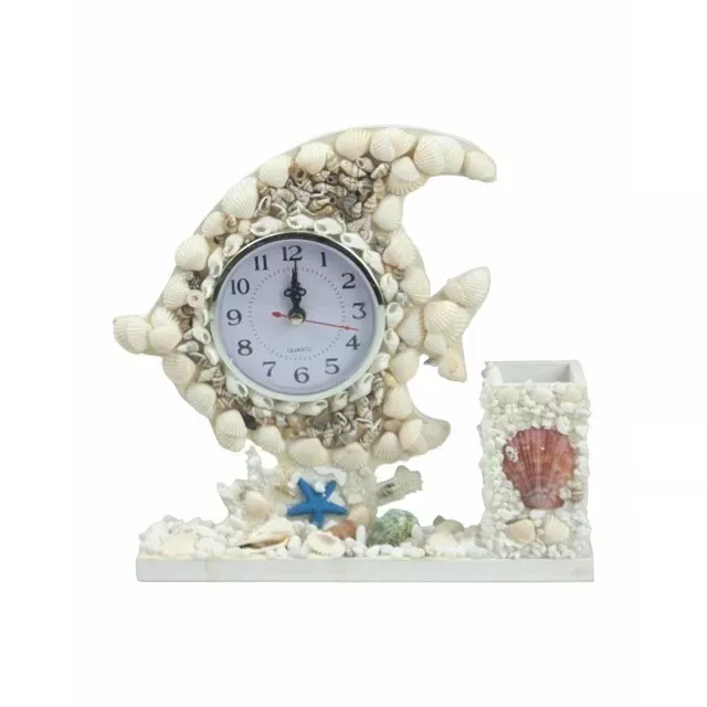 Orologio da tavolo Seashell fish + portapenne