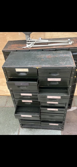 vintage industrial metal drawers (16 Draws )