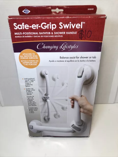 Changing Lifestyles Safe-er-Grip Swivel Balance Assist For Shower or Tub