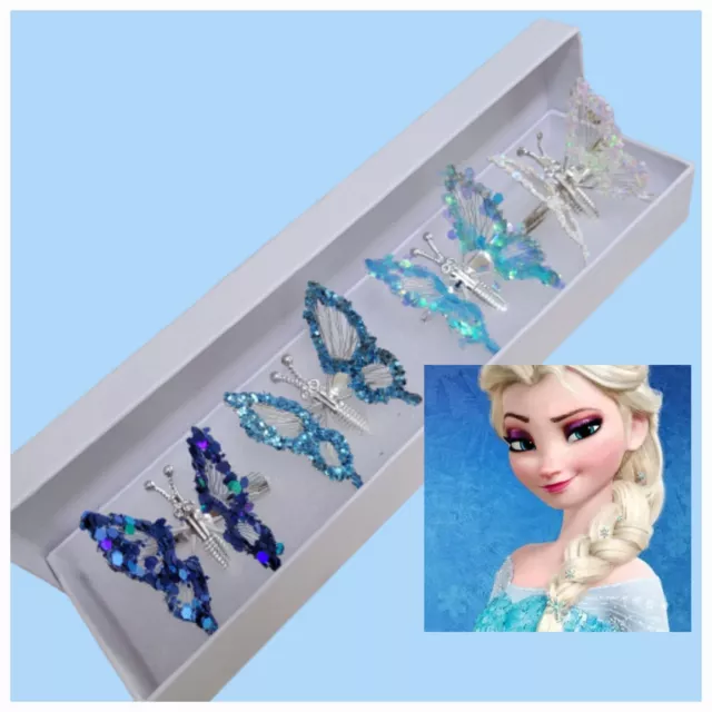 Disney frozen butterfly hair clips moving wings 90s nostalgic nostalgia  box 4