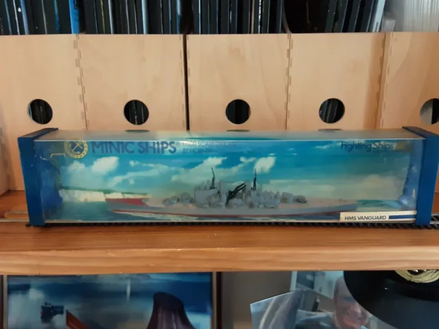 Diecast Minic Ships By Hornby Hms Vanguard 1:1200 Scale Boxed M741