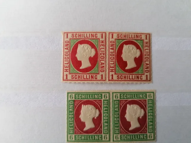 Germany Stamps - Heligoland Reprints? - Small Collection E15