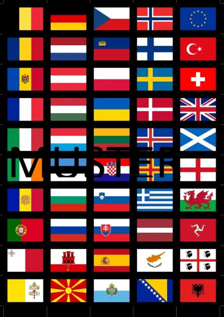 Generisch 10 Stück Flaggen Aufkleber Türkei Set