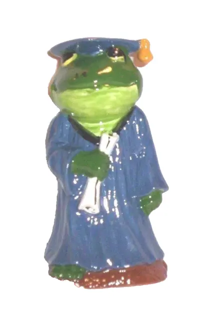 Frog #*352 42GF Ceramic Frog Graduate Pie Vent