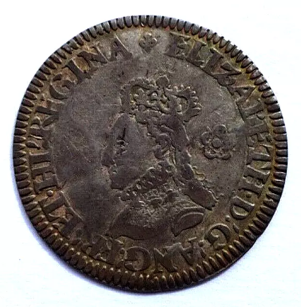 Elizabeth I 1567 Milled Sixpence mm  Lis F /aVF