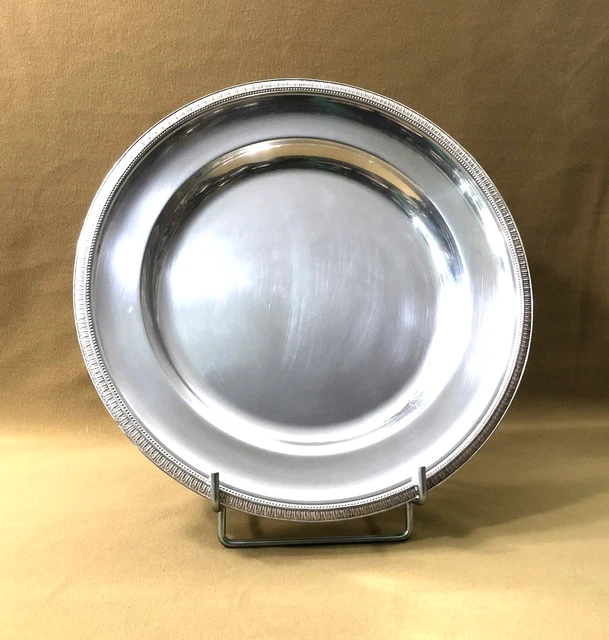 Plat Rond En Métal Argenté – Déco Hyper Sympa