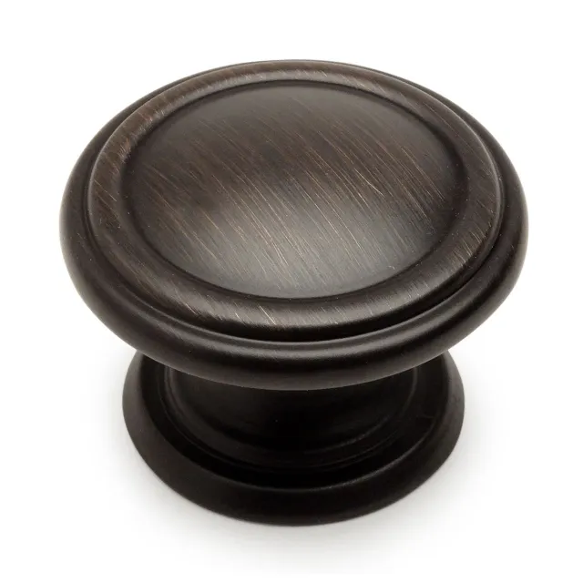 Cosmas Cabinet Hardware Oil Rubbed Bronze Round Knobs #1426ORB