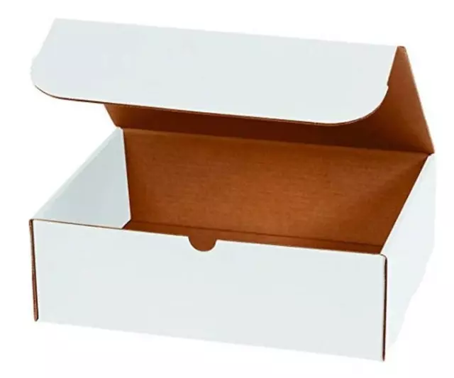 7X5X3 Plain White Mailer Cardboard Shipping Boxes Packing Box 25