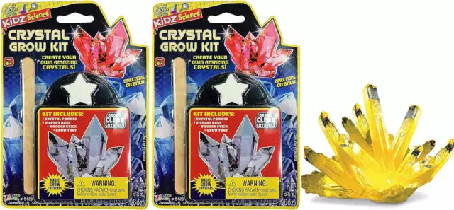 Magic Grow a Crystal Kit ( 2 Sets) | Growing Crystals Science Kit Toys for Kids