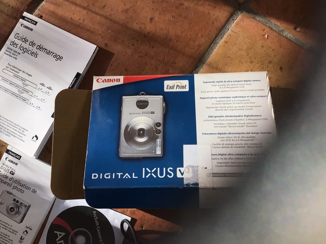 Boxed Canon Ixus V 2.1Mp Digital Camera Silver
