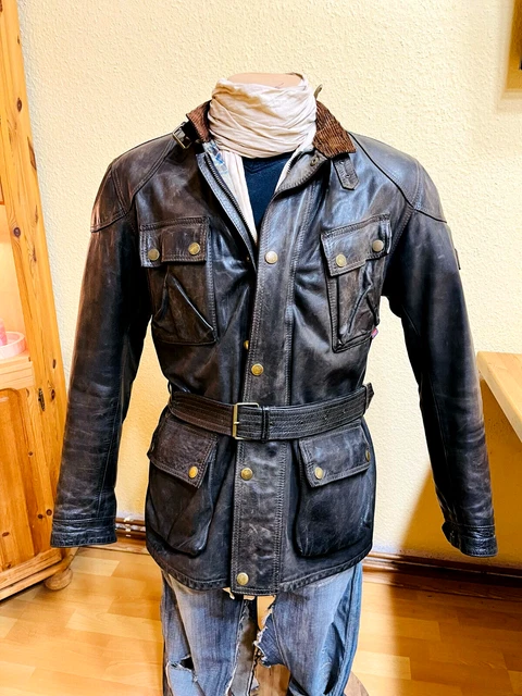 ORIGINE GRASSA VECCHIA giacca di pelle Belstaff 