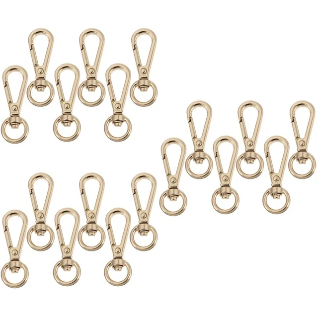 18 Pcs Bag Accessories Lobster Clasp Hook Push Gate Trigger Key Ring Suitcase
