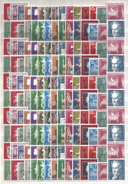 Saarland OPD-Saarbrücken Alle Sondermarken Per 5x Postfrisch** Michel: 75,-