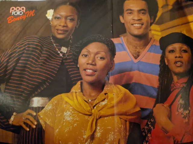 Boney M. + ROD STEWART Super Poster POPFOTO 41x26cm