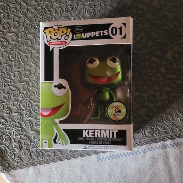 FUNKO POP THE Muppets Kermit #01 Metallic Sdcc 480 Pcs Vaulted 2013 ...