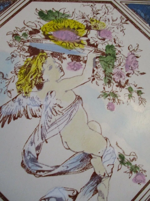 Pretty Vintage Decorative Cherub Tile