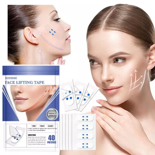 40× Invisible Face Lifter Tape Instant Face Lift Tape Chin Wrinkle HOT ````