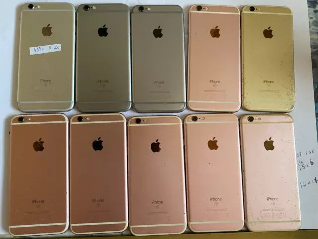 10 JOB LOT of Apple iPhone 6s parts Untested SOLD AS IS DAMAGED some NEW parts