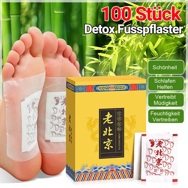50 piezas/100 piezas parche para pie desintoxicación parche vital purificación de bambú
