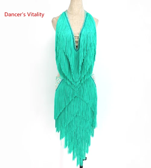 Latin Dance Dress Cusomzied Adult Child Rumba Chacha Dance Performance Costume