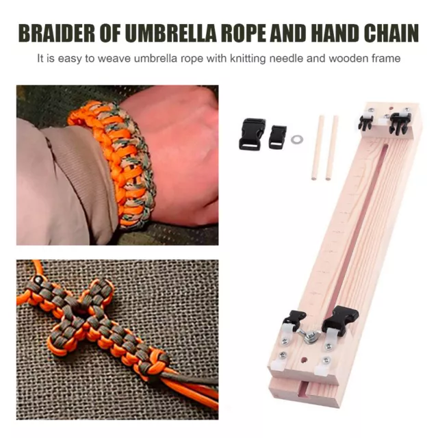 Paraguas Cuerda Pulsera Tejedor Paracaídas Cuerda Pulseras Fabricante Tejido Herramienta Artesanal