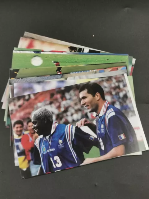 Lot 15 Photos Vintage French Team 1998 Collection Panini Sticker