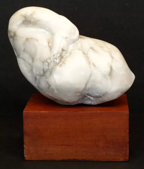 CARVED MARBLE Vintage ABSTRACT GOOSE Modernist MID CENTURY MODERN Art Sculpture