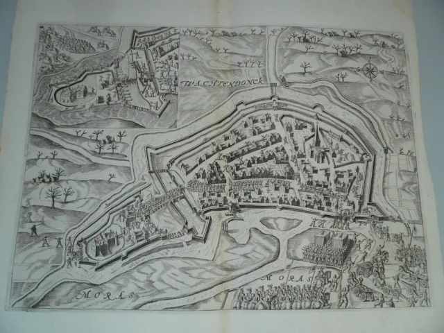 Wachtendonk, Eroberung v.1600, Orlers anno 1624 Kupferstich