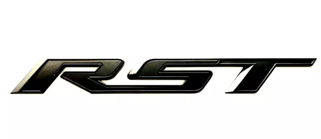 1PC Tailgate RST Emblem Fit 2021-2023 Chevy Silverado Badge Gloss Black