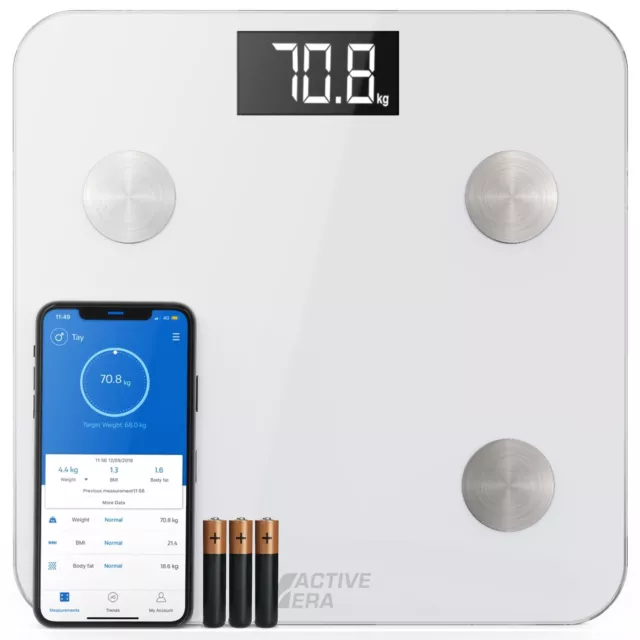 Active Era® Smart Body Fat Scales - Bluetooth Digital Bathroom Scales
