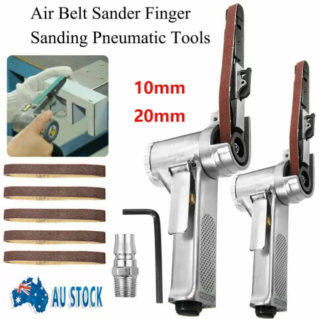 AU 20mm/10mm Air Belt Sander Finger Sander Detail Sander Pneumatic Tool Polisher