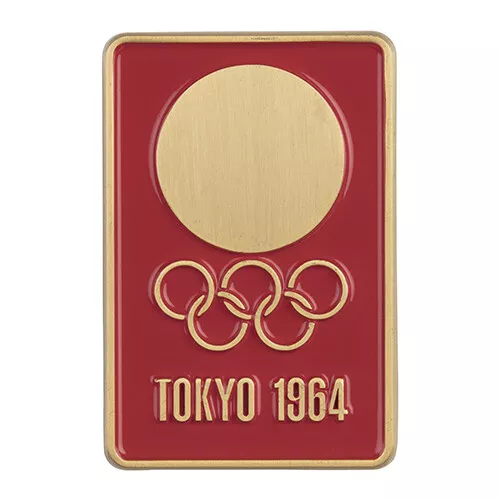 Tokyo 2020 Olympic Games Japan Logo Pin Badge Retro 1964 Tokyo Red