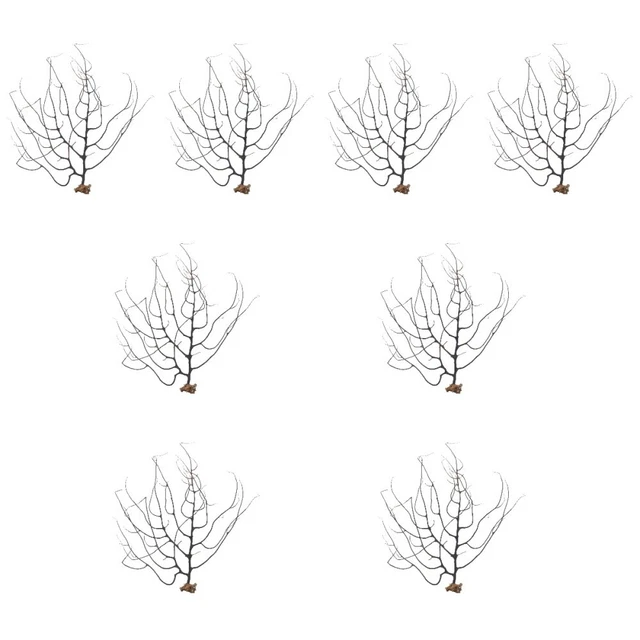 8 Pack Coral Reef Aquarium Fish Tank Ocean Ornaments Sea Coral Ornament