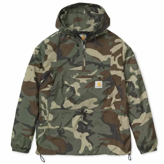 CARHARTT WIP SPINNER Pullover Jacket Camo 313 Green M 118.75 PicClick UK
