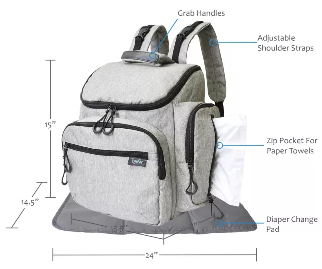 Diaper bag backpack Baby Travel waterproof large pack mummy baby