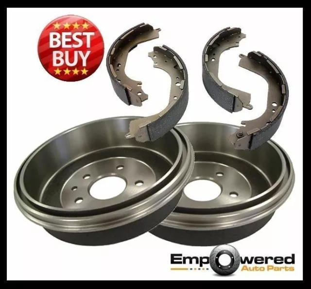 REAR BRAKE DRUMS + SHOES RDA6565 for Mitsubishi Mirage CE 1500 1800 *180mm* 5/19