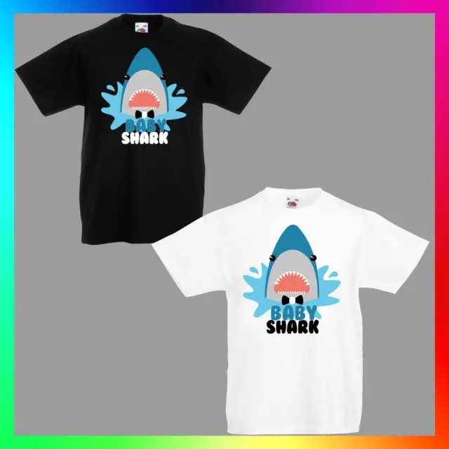 Baby Shark TShirt T-Shirt Tee Kids Unisex Childrens Doo Funny Cute