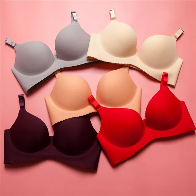 Front Close Underwire Padded Extreme Super Push Up Bra Size 32 -38 All  Colors AB