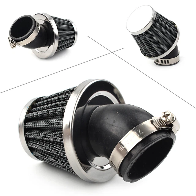 Motorcycle 38mm Bent Neck Air Filter For Pit Bike ATV Quad GY6 Moped Scooter
