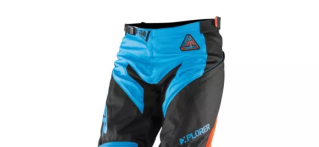 Msr MX Motocross Pants 30" Explorer Ascent Cyan/Black/Orange Off Road Enduro 2