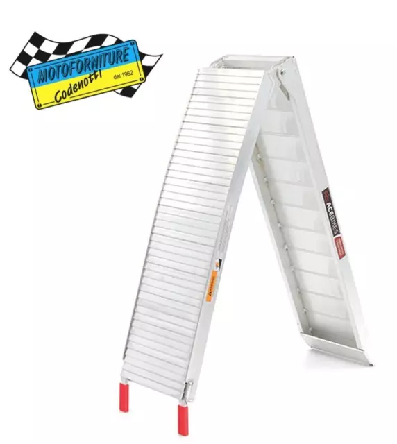 Rampa Pieghevole In Alluminio FOLDABLE RAMP Per Carico Moto Su Rimorchio Furgone